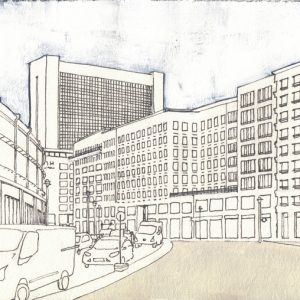Zeichnung: Internationales Handelszentrum, 2015
