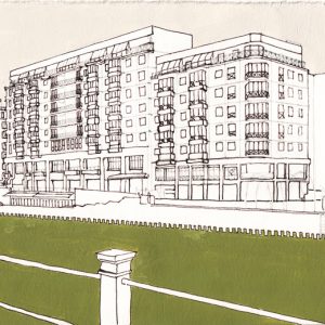 Zeichnung: Riverside, 2025