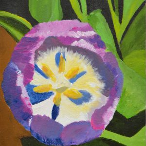 Tulpe, 2026, Acryl auf Leinwand, 20 x 15 cm