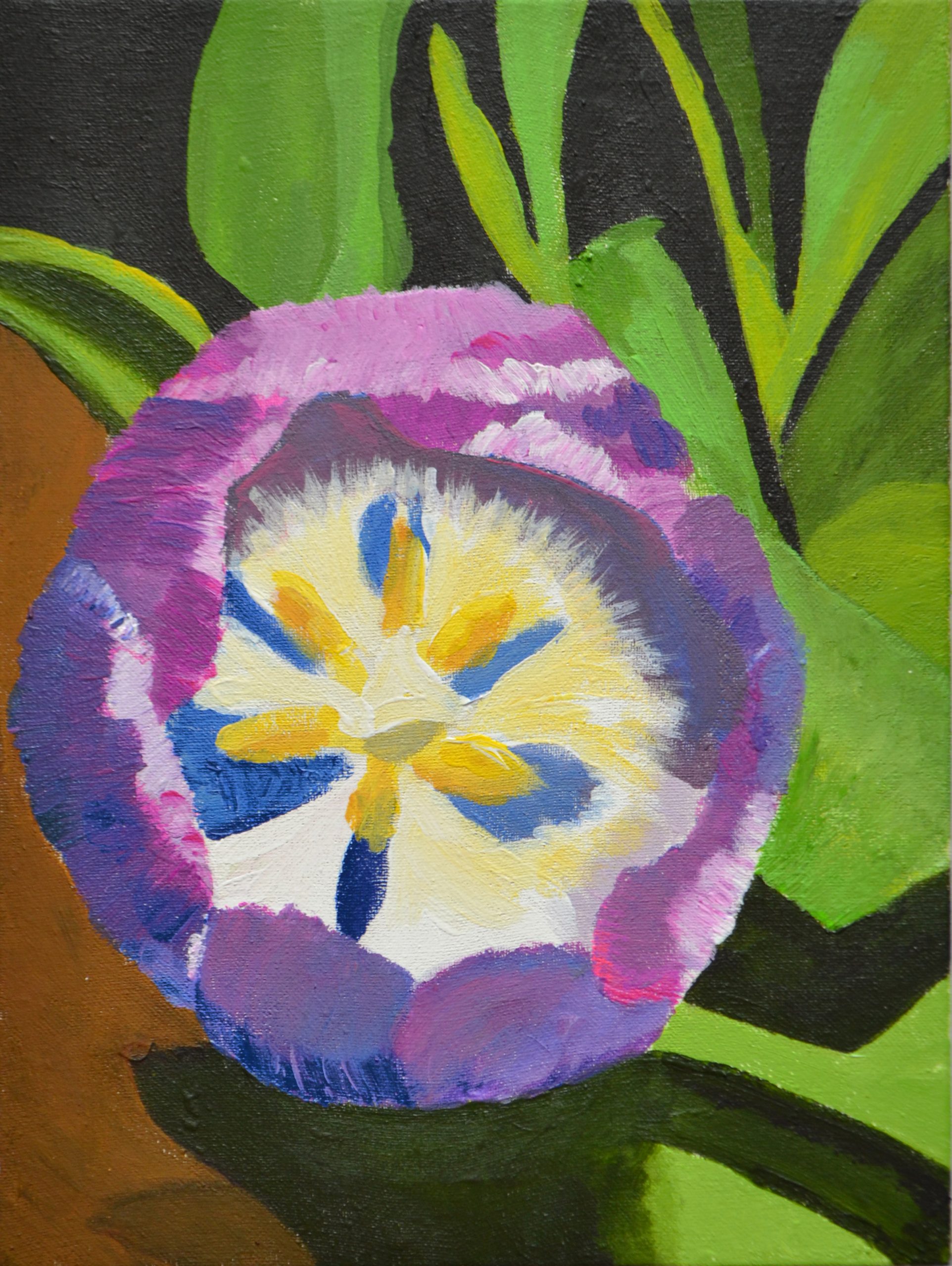 Tulpe, 2026, Acryl auf Leinwand, 20 x 15 cm